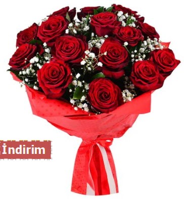 12 Adet kırmızı aşk gülleri  Kıbrıs ucuz çiçek gönder 