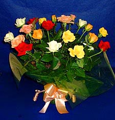  Kıbrıs çiçek siparişi sitesi  13 adet karisik renkli güller
